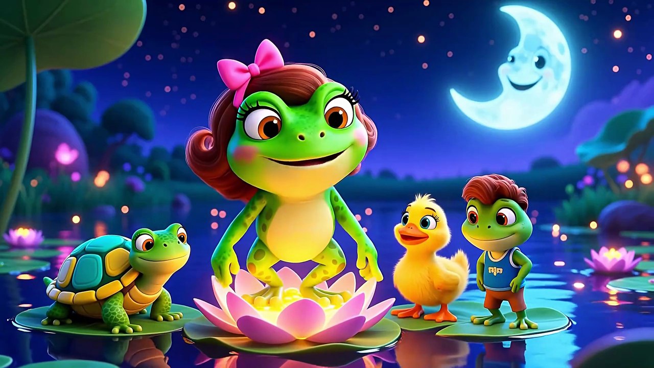 Doña Cucú (La Ranita) 🐸 | Canción Infantil para Saltar y Jugar | Kindifatoy