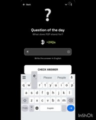 19 November Dropee question of the day