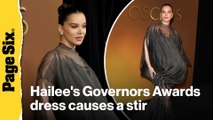 Hailee Steinfeld's sculptural dress causes a stir at the 2025 Governors Awards