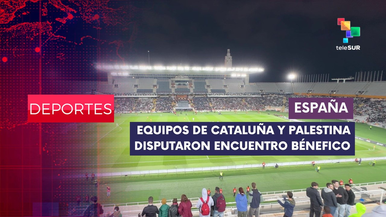 En Barcelona se llevó a cabo un partido de fútb...