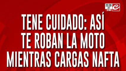 Tene cuidado: así te roban la moto mientras cargas nafta