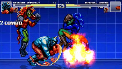 M.U.G.E.N (Team Arcade Mode) Eyesight Uppercut & Flamer