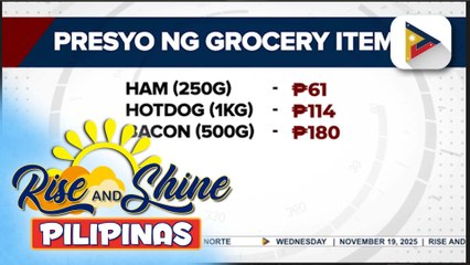 DTI, naglabas na rin price guide para sa noche buena items; Presyo ng ilang mabibili sa Balintawak Market, walang paggalaw | ulat ni Vel Custodio