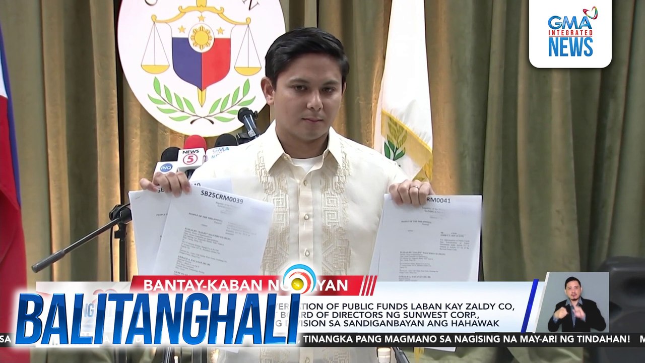 Mga kasong graft at malversation of public funds laban kay Zaldy Co, ilang DPWH-4B officials, at board of directors ng Sunwest Corp. na i raffle na kung anong division sa Sandiganbayan ang hahawak | Balitanghali