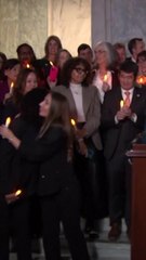 Watch Epstein accusers celebrate after Senate passes bill to release files