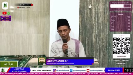 🔴LIVE📡 Eps. #3 - RUKUN SHOLAT _ Musholla Riyadlul Jinaan - Pecabean
