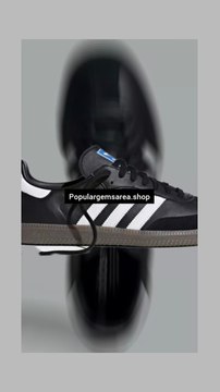 Adidas Men's Black Leather Sneakers | Premium Comfort & Style