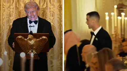 Donald Trump recibe a Cristiano Ronaldo en la Casa Blanca: "Es un honor"