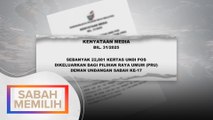 SPR keluarkan 22,881 kertas undi pos untuk PRN Sabah ke-17
