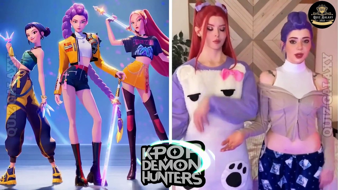 KPOP Demon Hunters in a Real-Life TikTok Version🎶🔥 - Guess the Voice ...