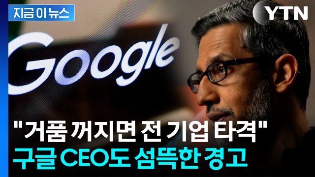 구글도 직격탄 가능성 ...AI 버블 언급하더니 '의미심장' [지금이뉴스] / YTN