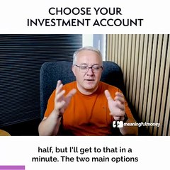 Choose your INVESTMENT ACCOUNT - #shorts