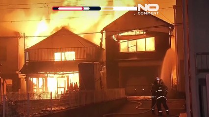 Japon : un incendie brûle 170 maisons et contraint à des évacuations massives