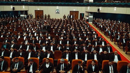 جانب من مشاركة المدير العام لمديرية الإعلام، الحاج مهند العقابي، في ذكرى ميلاد الشهيد أبو مهدي المهندس، خلال الملتقى السنوي الثالث