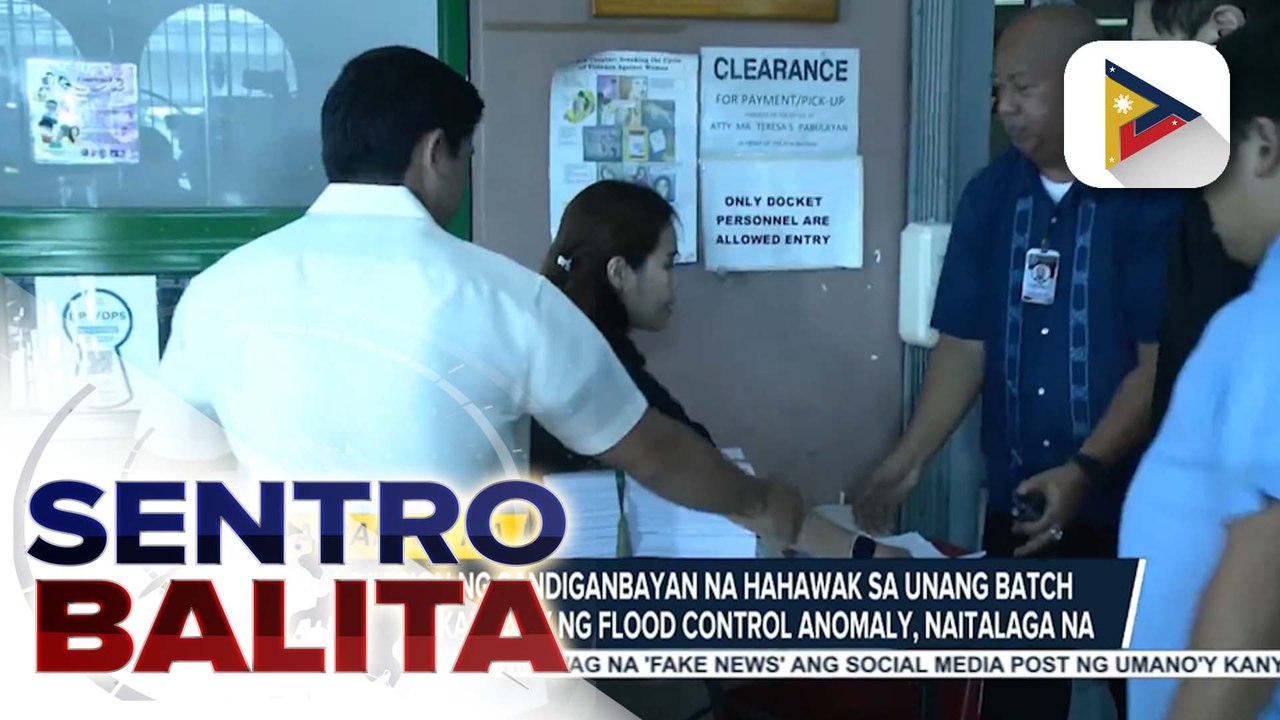Divisions ng Sandiganbayan na hahawak sa unang batch ng mga kaso ng flood control anomaly, naitalaga na; paglalabas ng unang batch ng arrest warrants, inaasahan ng ICI | ulat ni Harley Valbuena