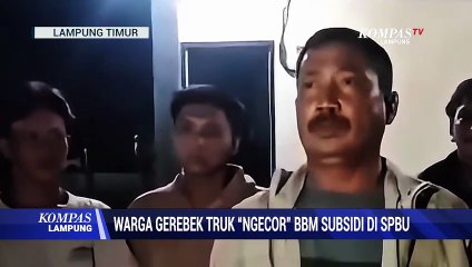 Warga Gerebek Truk Ngecor BBM Subsidi di SPBU