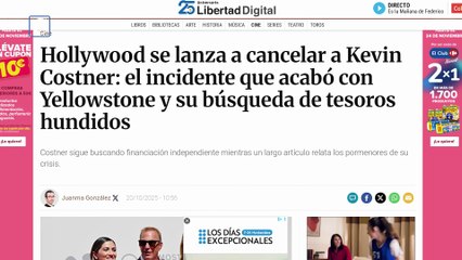 Odian a Kevin Costner | Warner a la venta | Mel Gibson excluye a Jim Caviezel de La Pasión