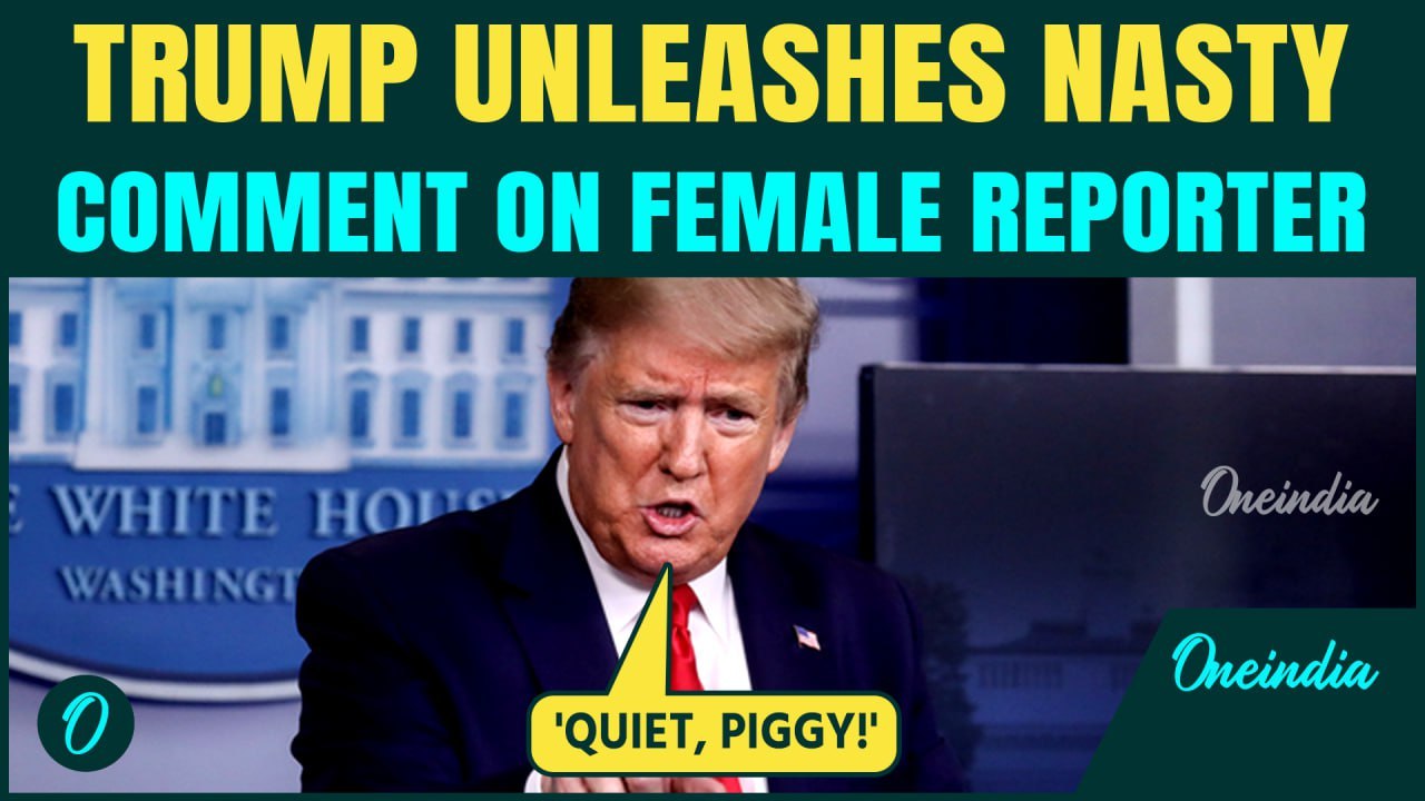 ‘Quiet PIGGY!’ Trump SHUTS DOWN Female Reporter questioning Epstein Emails | Netizens BASH Trump