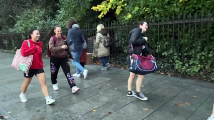 Crazy mummy prank attacking people