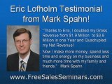 Eric Lofholm Invites You To His FREE Sales Seminar!