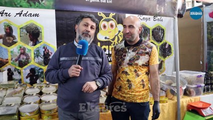 ‘Arı Adam’ Diyarbakır’daki fuarda yerini aldı: Hedefi Çinli rakibini geçip Guinness’e girmek