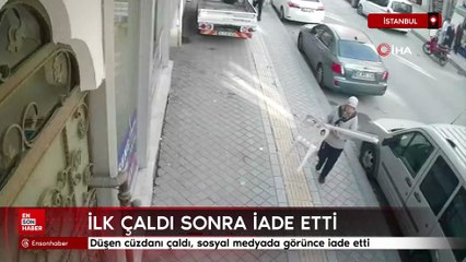 İstanbul Esenyurt'ta düşen cüzdanı çaldı, sosyal medyada görünce iade etti