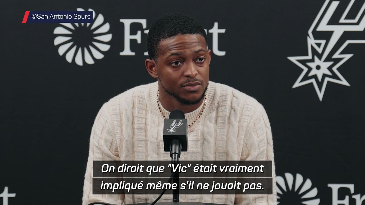 De'Aaron Fox (San Antonio Spurs) :  « Tout ce que Wembanyama veut, c'est gagner, qu'il joue ou non » - Basket - NBA