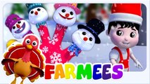 Snowman Finger Family by Farmees | Winter Nursery Rhymes & Kids Songs | Finger Family Song for Children