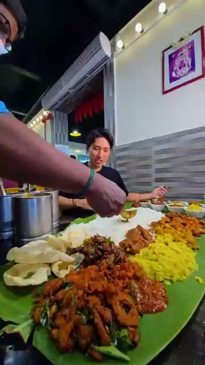 Ultimate Indian Banana Leaf Curry Challenge! #foodchallenge