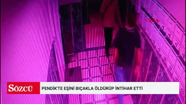 Pendik'te eşini bıçakla öldürüp intihar etti