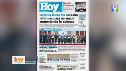 Titulares prensa dominicana miércoles 19 de noviembre 2025 | Hoy Mismo