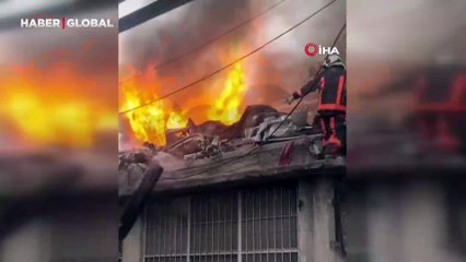 Yer Malatya: Kaporta atölyesinde yangın