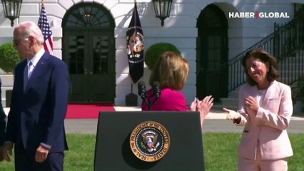 ABD Başkanı Joe Biden'ın törende zor konuştuğu anlar gündem oldu: Defalarca öksürdü