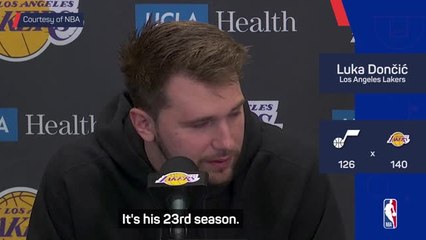 'Special' to have LeBron back in Lakers team - Doncic