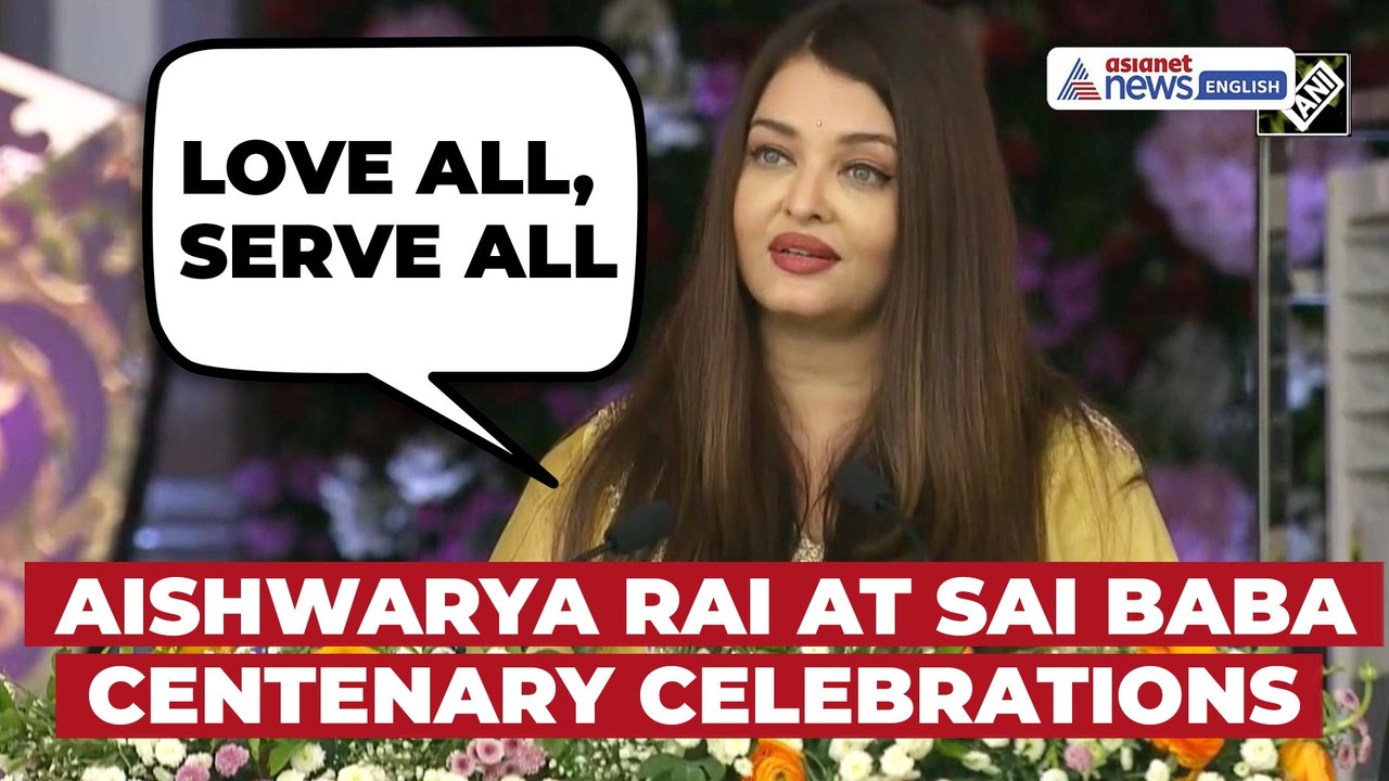 Aishwarya Rai Joins PM Modi at Sai Baba Centenary, Shares Heartfelt Message in Puttaparthi