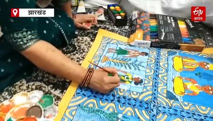 संथाली लोक कला जादोपटिया को जीवित करने की मुहिम, आर के नीरद और नीलम नीरद बने तारणहार