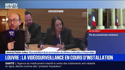 "Le (cambriolage au) Louvre est un révélateur de notre incapacité à protéger notre patrimoine", pointe Jérémie Patrier-Leitus, vice-président de la commission des affaires culturelles à l'Assemblée