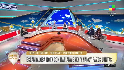 El cruce de Mariana Brey y Nancy Pazos - Intrusos