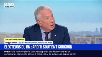 "Ce sont des gens déconnectés de la réalité", déclare Philippe Ballard, député RN, après les déclarations d'Alain Souchon et Pierre Arditi