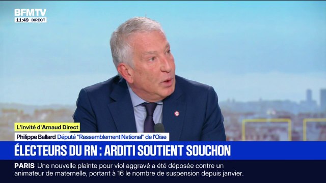 Ce sont des gens déconnectés de la réalité , déclare Philippe Ballard, député RN, après les déclarations d'Alain Souchon et Pierre Arditi