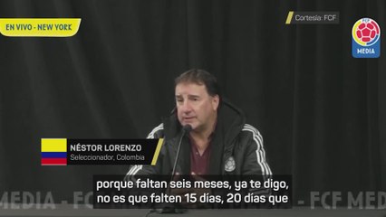 Lorenzo, DT de Colombia quiere pelear por ir "partido a partido"