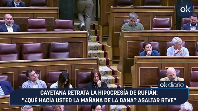 Cayetana retrata la hipocresía de Rufián: ¿Qué hacía usted la mañana de la DANA? Asaltar RTVE