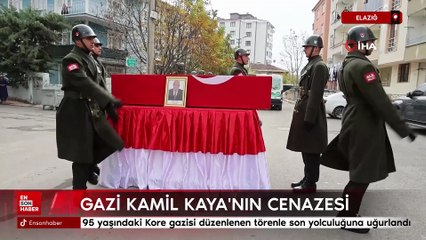 Elazığ'da 95 yaşındaki Kore gazisi düzenlenen törenle son yolculuğuna uğurlandı