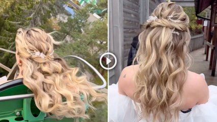 Bridal Stylist Puts Curls To The Test On Rollercoaster