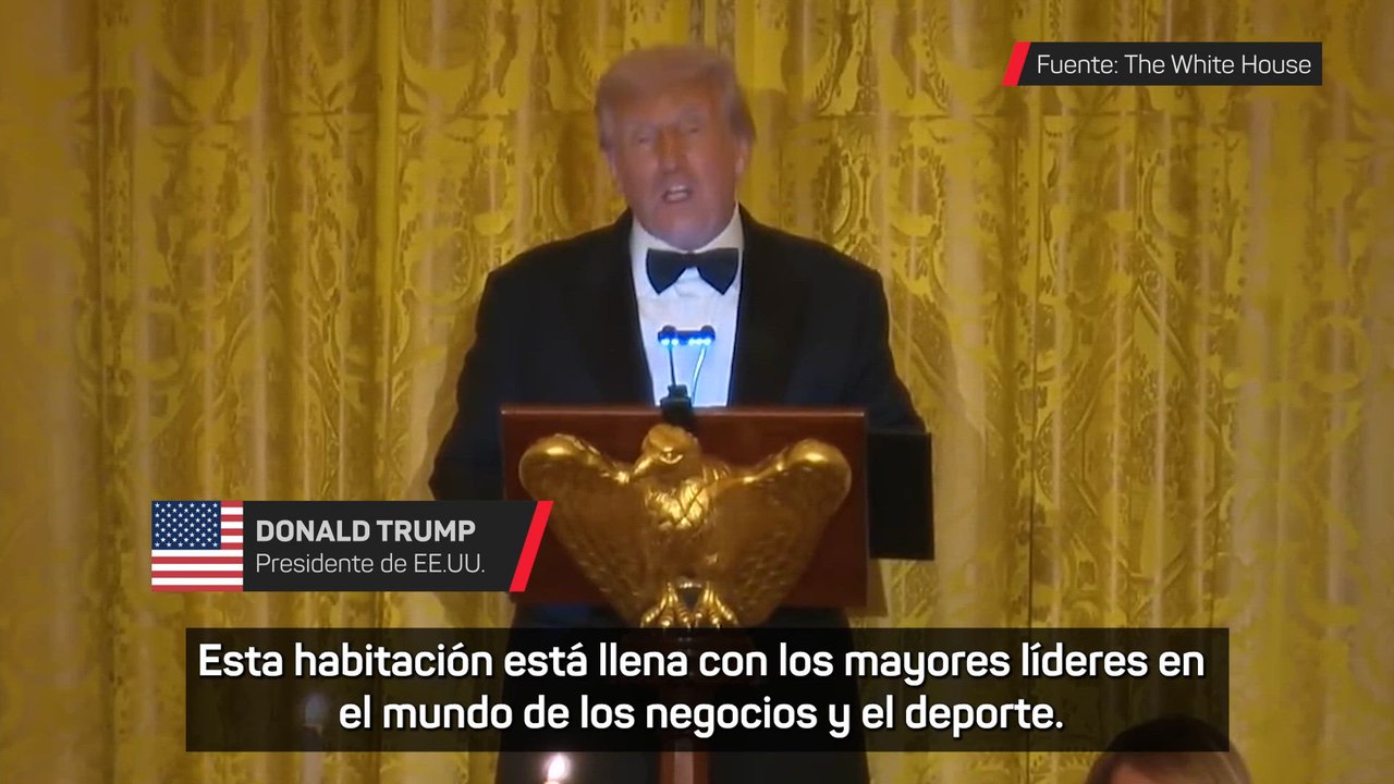 Trump admite en su discurso que su hijo es un gran fan de Cristiano Ronaldo