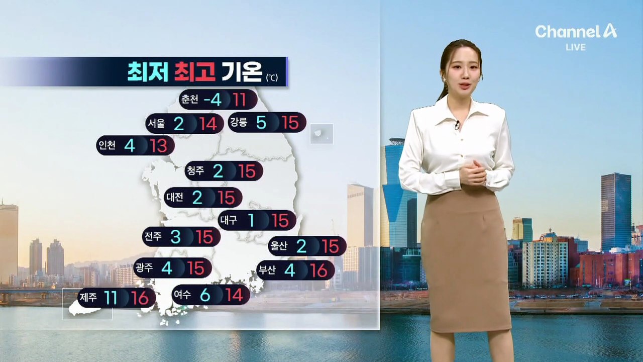 [날씨]날씨 풀린다…당분간 추위 걱정 없어