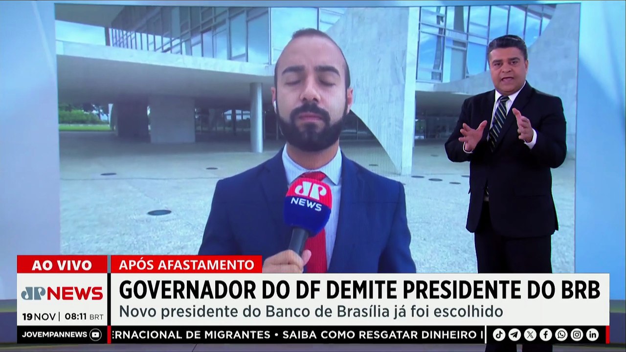 Governador do DF demite presidente do BRB