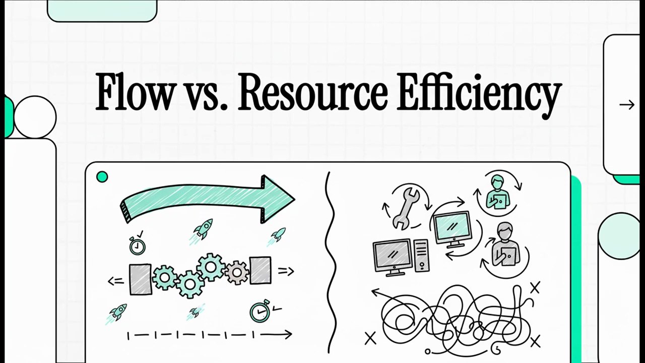 Lean Foundations & Philosophy - 7 Flow efficiency vs resource efficiency (EN)