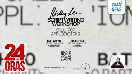 Scriptwriting workshop ni Ricky Lee, muling magbabalik | 24 Oras