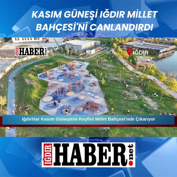 Iğdırlılar Kasım Güneşinin Keyfini Millet Bahçesi’nde Çıkarıyor
